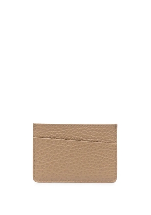 Maison Margiela four-stitch leather card holder - Neutrals
