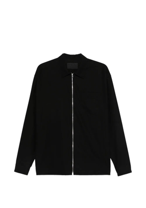 Prada zip cotton overshirt - Black