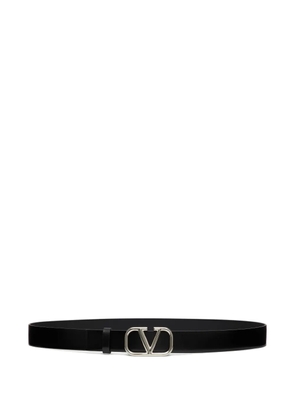 Valentino Garavani VLogo Signature leather belt - Black