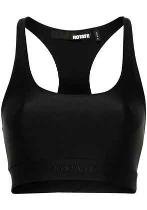 ROTATE BIRGER CHRISTENSEN logo-embroidered crop top - Black