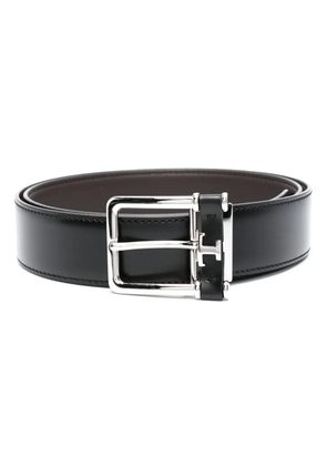 Tod's buckle-fastening leather belt - Black