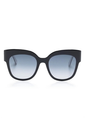 DSQUARED2 EYEWEAR logo-plaque butterfly-frame sunglasses - Black