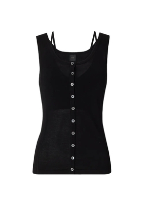 PINKO knitted strap top - Black