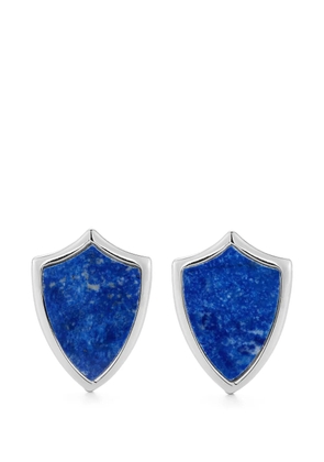 Mateo lapis shield cufflinks - Silver