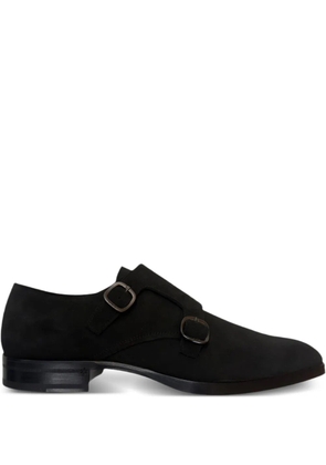 Tod's double-buckle leather monk shoes - Black
