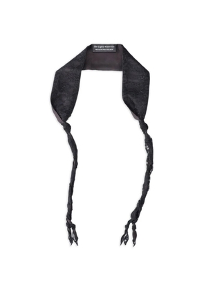 OUR LEGACY twisted lace tie - Grey