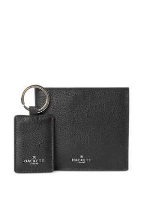 Hackett textured keyring bifold wallet - Black