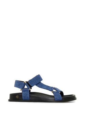 ANINE BING Jess gold-tone-hardware sandals - Blue