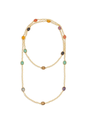 Sylvia Toledano River chain oval stones necklace - Gold