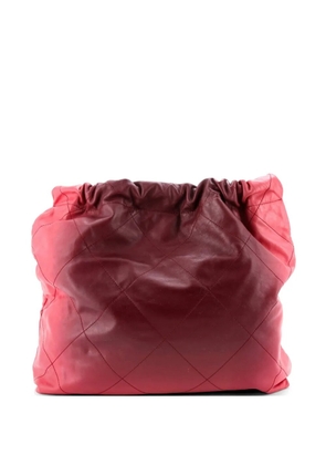CHANEL Pre-Owned 22 Chain Quilted Ombre Leather Medium hobo bag - Pink