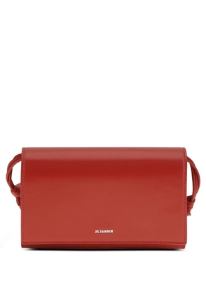 Jil Sander braided-strap leather wallet - Red