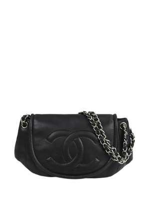 CHANEL Pre-Owned 2011 Caviar CC Half Moon Flap shoulder bag - Black