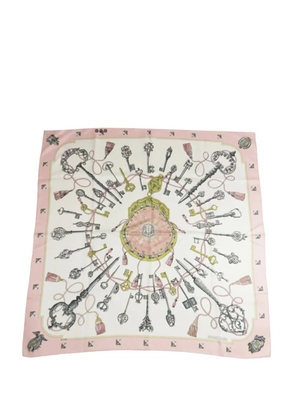 Hermès Pre-Owned 2000-2015 Les Cles Silk Scarf 90 scarves - Pink