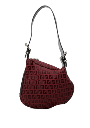Fendi Pre-Owned 20th Century Zucchino Canvas Oyster shoulder bag - Red