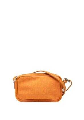 Fendi Pre-Owned 2000-2010 Mini Zucchino Canvas Zip crossbody bag - Orange