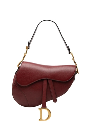 Christian Dior Pre-Owned 2021 Calfskin Saddle Bag shoulder bag - Red