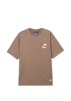 aftermaths graphic-print T-shirt - Brown