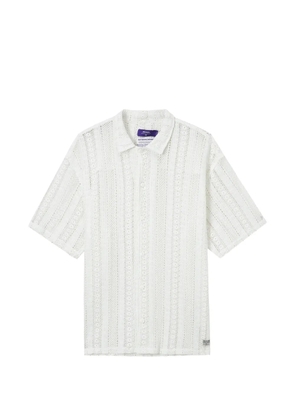 aftermaths crochet short-sleeve shirt - White