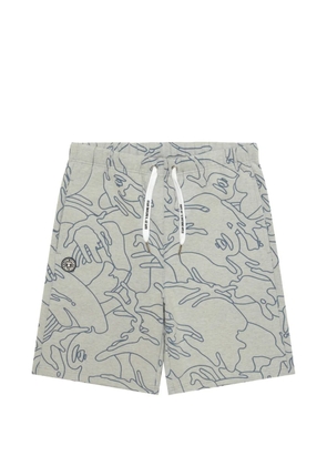 AAPE BY *A BATHING APE® outline-print shorts - Grey