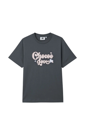 CHOCOOLATE logo-embroidered T-shirt - Grey