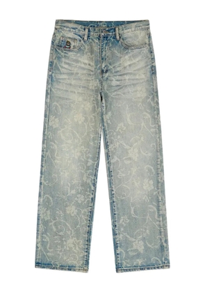 KidSuper floral-pattern jeans - Blue