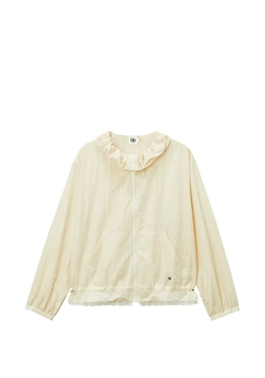 b+ab ruffled cotton jacket - Neutrals
