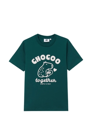 CHOCOOLATE crew-neck printed T-shirt - Green