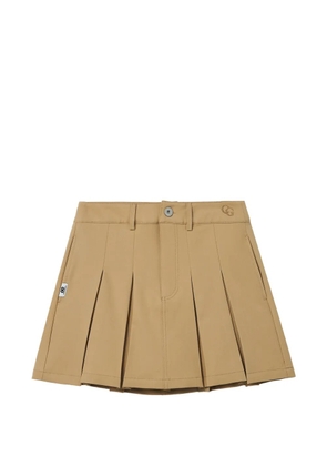 CHOCOOLATE pleated mini skirt - Neutrals