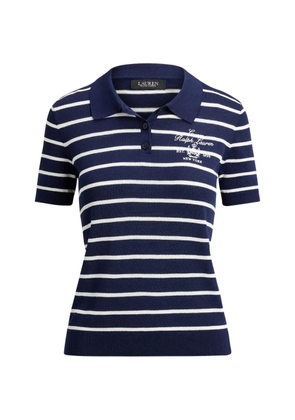 Lauren Ralph Lauren striped-pattern polo shirt - Blue