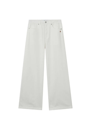 CHOCOOLATE wide-leg five-pockets jeans - White