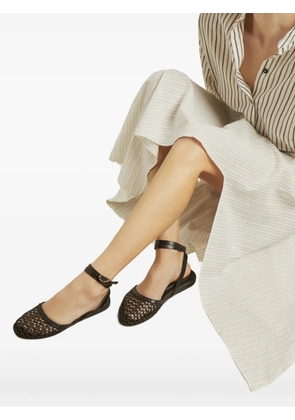 Ancient Greek Sandals Filothea ankle-strap woven sandals - Brown