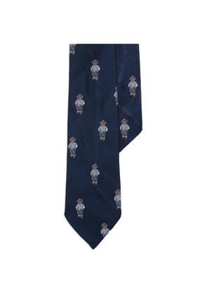 Polo Ralph Lauren polo bear silk tie - Blue