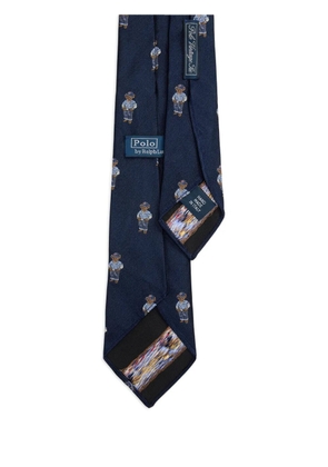 Polo Ralph Lauren polo bear silk tie - Blue