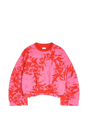 DRIES VAN NOTEN floral-print sweatshirt - Pink