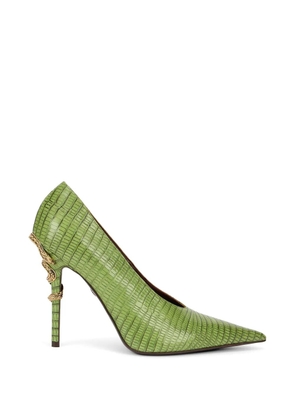 Roberto Cavalli reptile-effect pumps - Green