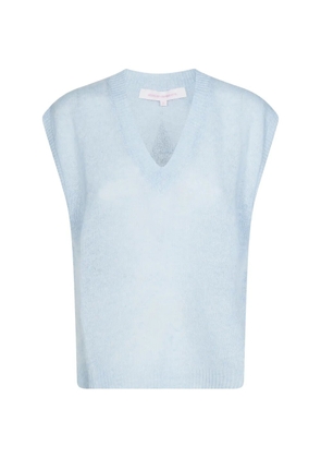 absolut cashmere V-neck cashmere top - Blue