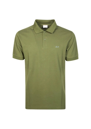 Sun68 paisley-print collar polo shirt - Green