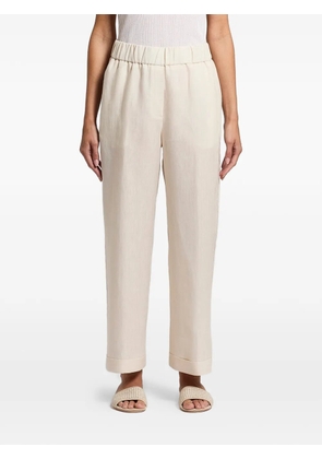 Peserico elasticated turn-up trousers - Neutrals