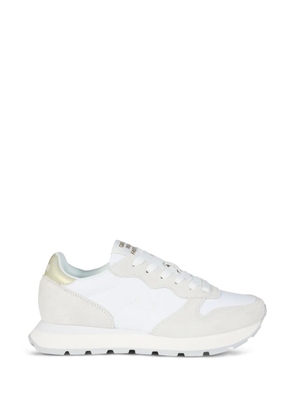 Sun68 Ally gold lace-up sneakers - White