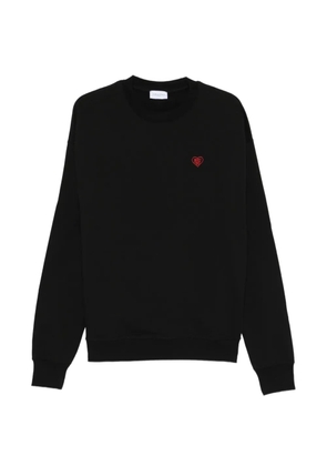 Family First heart cotton sweater - Black