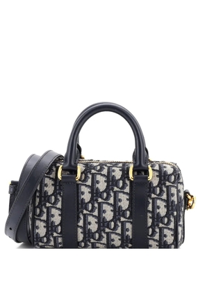 Christian Dior Pre-Owned Groove Convertible Bowling Bag Oblique Canvas Nano handbag - Blue