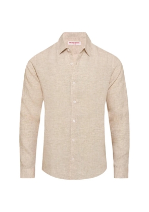 Orlebar Brown Giles buttoned long-sleeve shirt - Neutrals