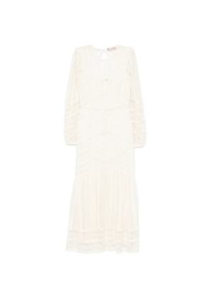 TWINSET long-sleeve maxi dress - Neutrals