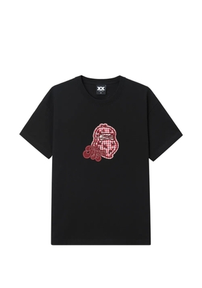 FINGERCROXX logo-appliqué T-shirt - Black