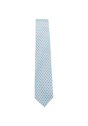 Borrelli printed tie - Blue