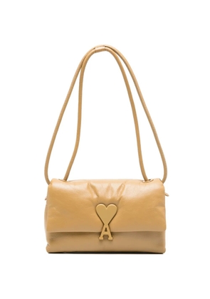 AMI Paris Voulez-Vous heart-embellishment tote bag - Yellow