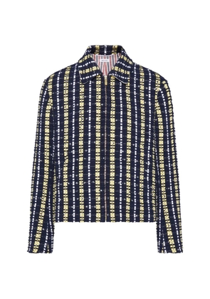 Thom Browne Repp striped tweed jacket - Blue