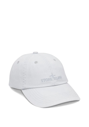 Stone Island logo-embroidered cap - Blue