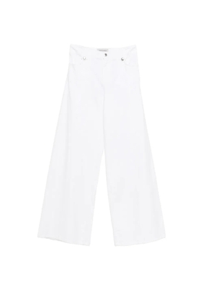 ERMANNO FIRENZE floral-embroidered jeans - White