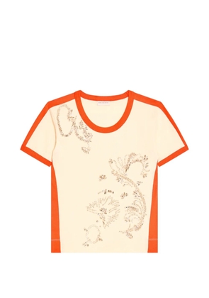 DRIES VAN NOTEN embellished-appliqué T-shirt - Neutrals